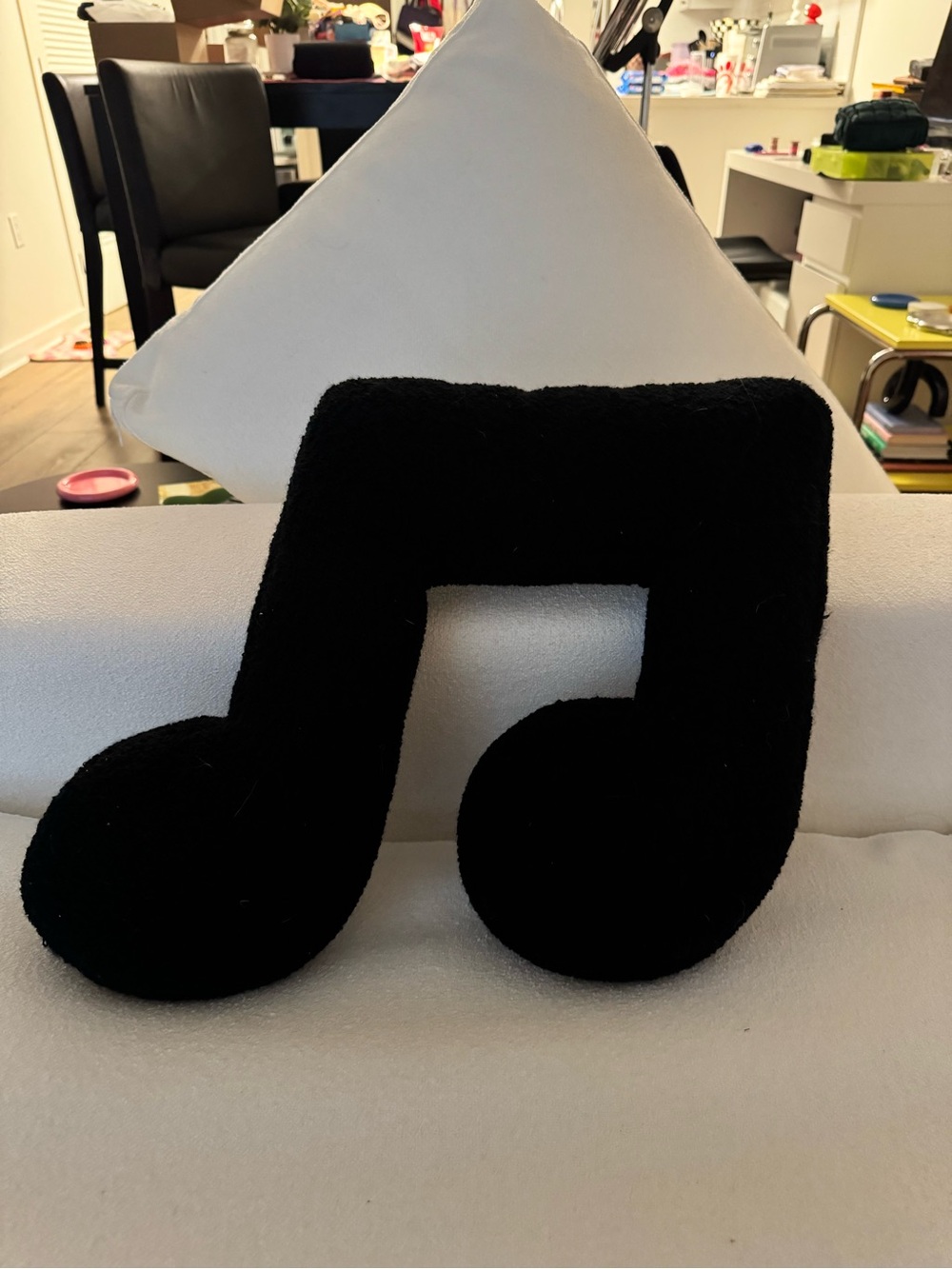 Target Black Musical Note Throw Pillow